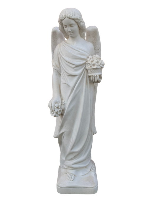 Angelo con Fiori - Bianco - Notaro Manufatti