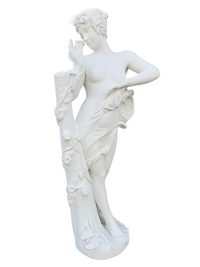 Statua ‘Flora’ in Cemento– La Dea della Natura - Bianco
