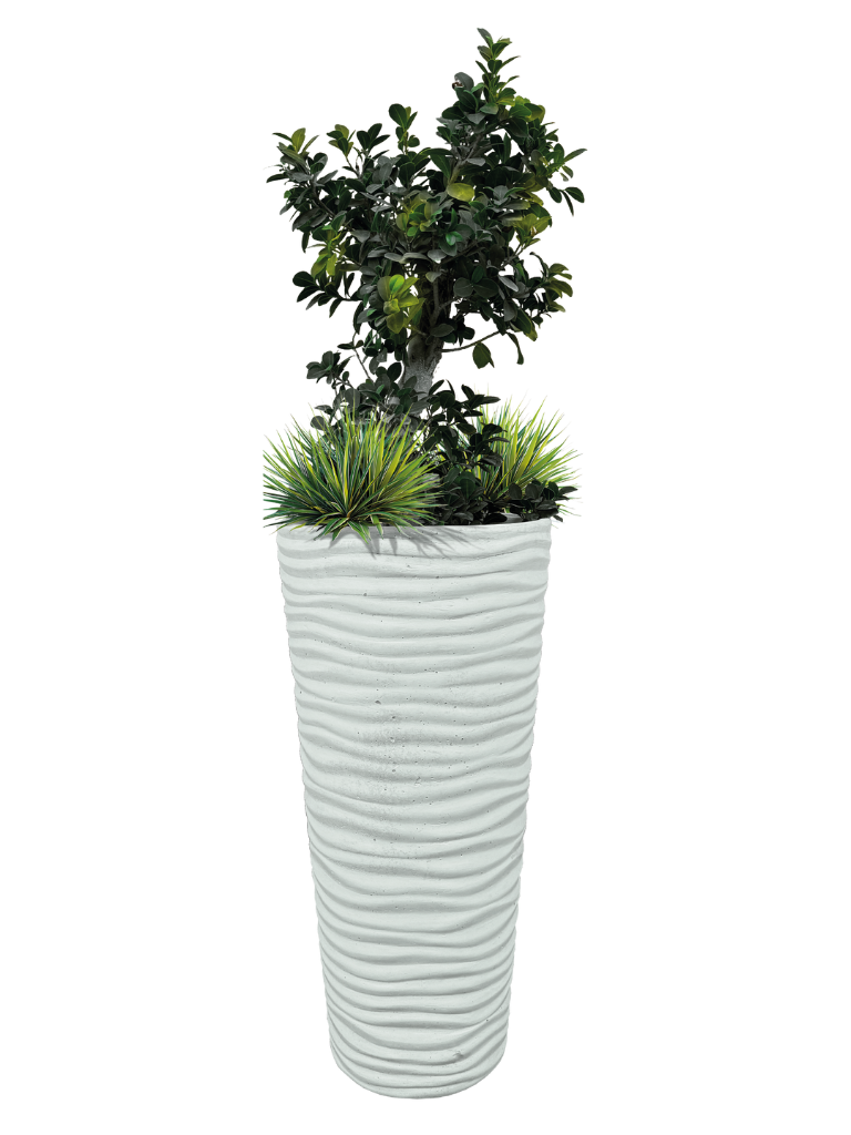 Vaso Onda Tondo - Bianco - Notaro Manufatti