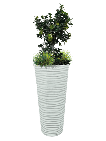 Vaso Onda Tondo - Bianco - Notaro Manufatti