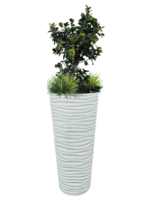 Vaso Onda Tondo - Bianco - Notaro Manufatti