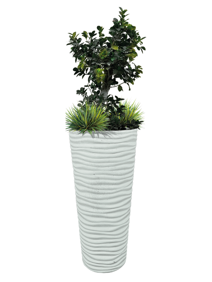 Vaso Onda Tondo - Bianco