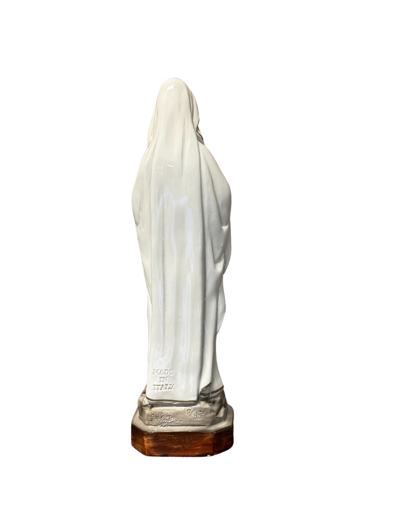 Statua della Madonna di Lourdes in Vetroresina – Dipinta a Mano - Notaro Manufatti
