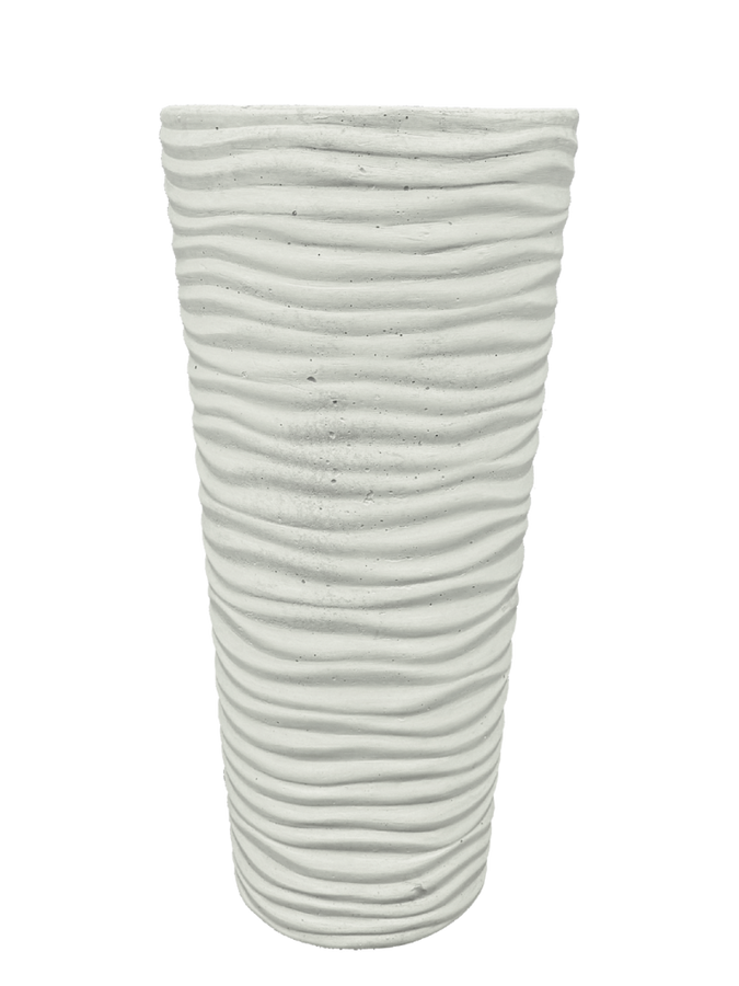 Vaso Onda Tondo - Bianco