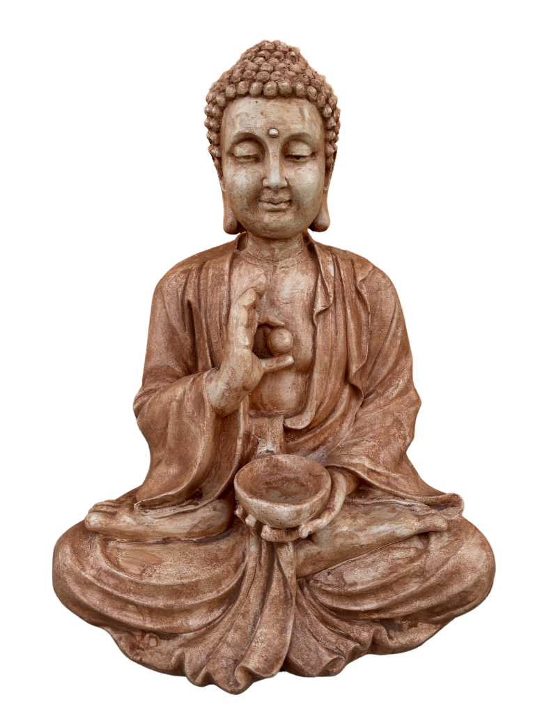 Buddha Gigante Anticato Marrone - Notaro Manufatti