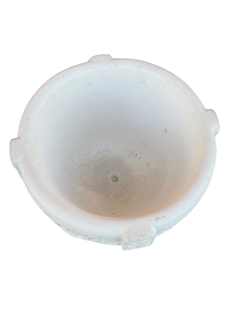 Vaso Bacco In Cemento - Bianco - Notaro Manufatti