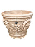 Vaso Leone Gigante Anticato Marrone - Notaro Manufatti