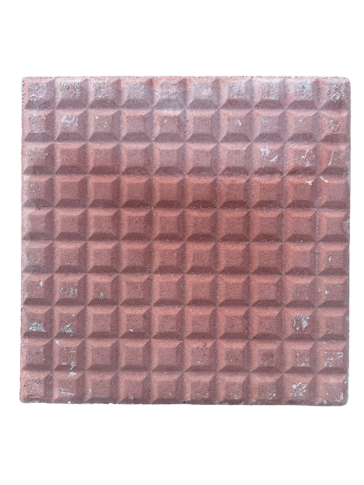 Mattone da marciapiede modello "100 dadi" Rosso - Notaro Manufatti