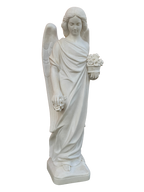 Angelo con Fiori - Bianco - Notaro Manufatti