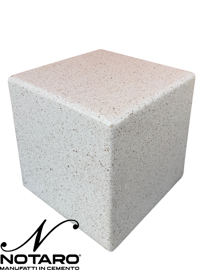 Cubo Stone - Tavolino o Sgabello in Cemento dal Design Moderno