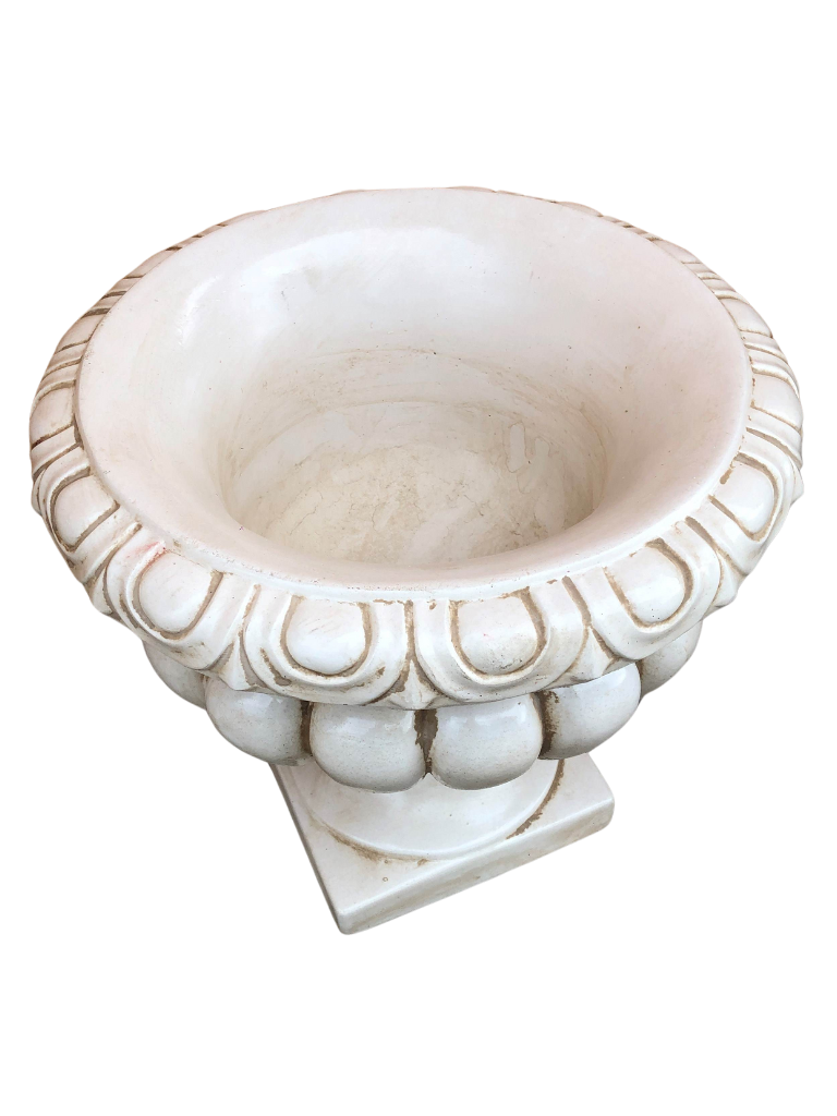 Vaso Ciano Anticato Beige - Notaro Manufatti