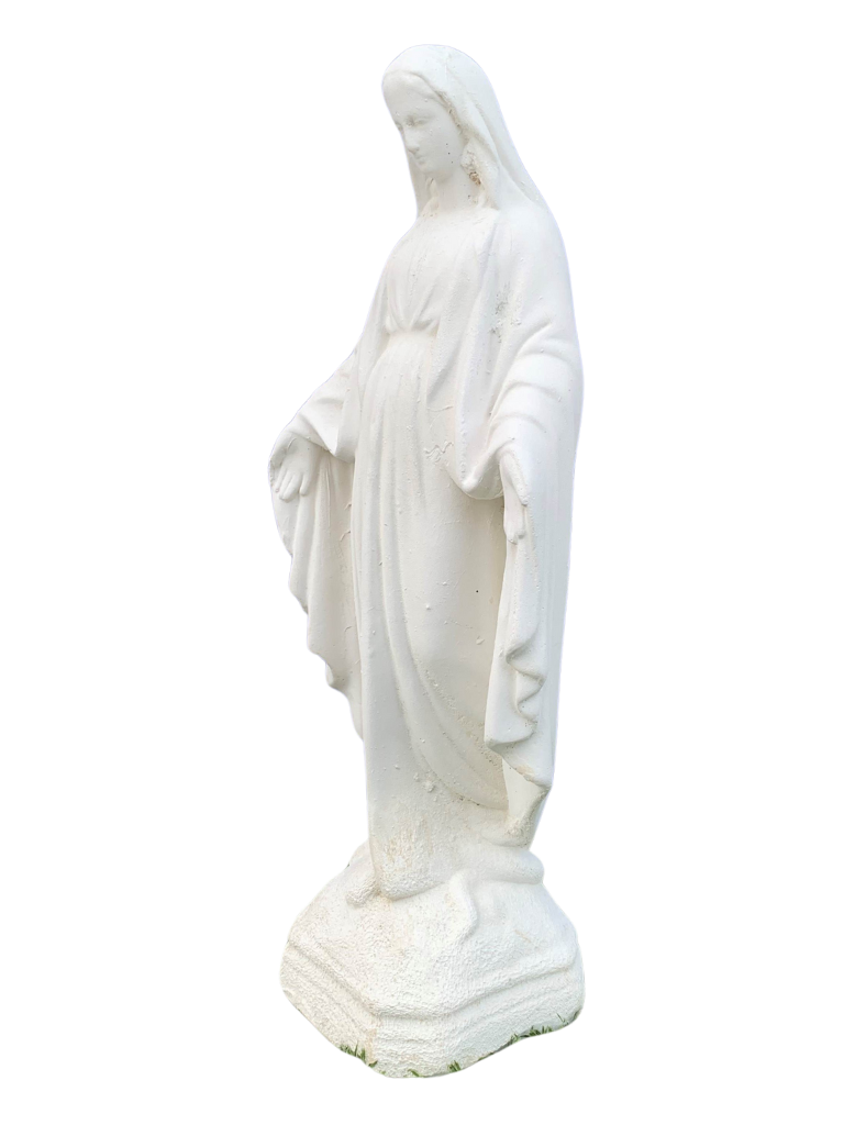 Madonna Immacolata Miracolosa in Cemento H40 - Bianco - Notaro Manufatti