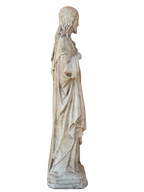 Sacro Cuore In Cemento 60H Anticato Marrone