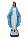 Madonna Immacolata Miracolosa in Cemento H40 - Lavorazione Artigianale a Colori - Notaro Manufatti