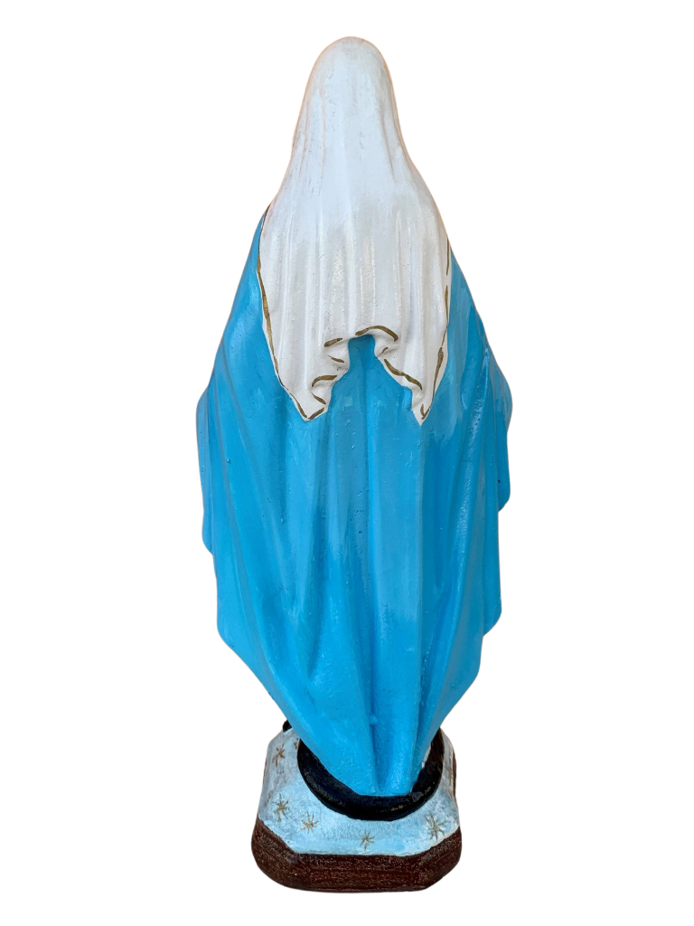 Madonna Immacolata Miracolosa in Cemento H40 - Lavorazione Artigianale a Colori - Notaro Manufatti