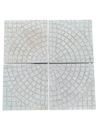 Set di 4 Mattoni per Ombrellone cm. 50x50 - Beige Anticato - Notaro Manufatti