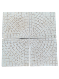 Set di 4 Mattoni per Ombrellone cm. 50x50 - Beige Anticato