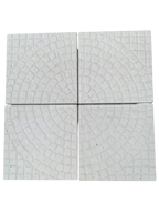 Set di 4 Mattoni per Ombrellone cm. 50x50 - Bianco - Notaro Manufatti