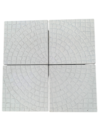 Set di 4 Mattoni per Ombrellone cm. 50x50 - Bianco