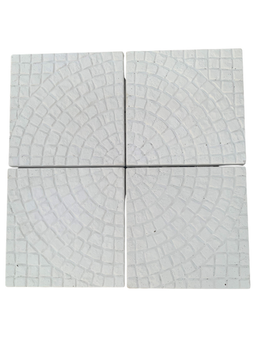 Set di 4 Mattoni per Ombrellone cm. 50x50 - Bianco - Notaro Manufatti