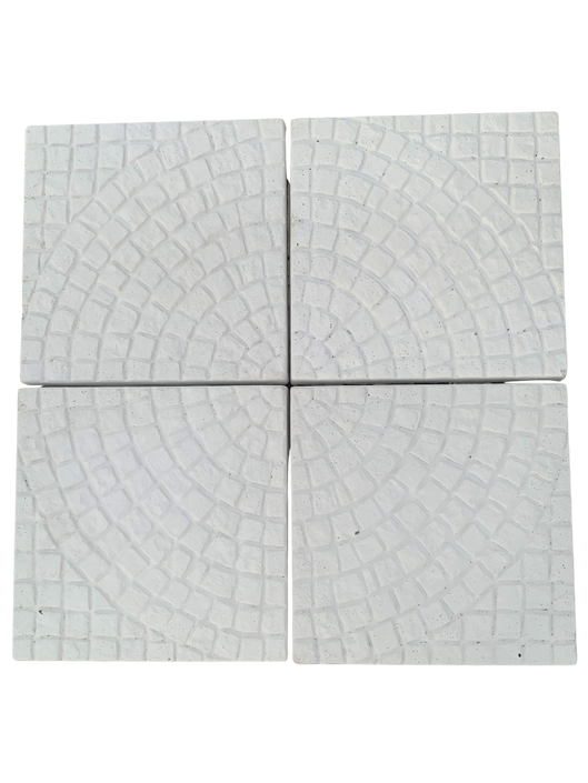 Set di 4 Mattoni per Ombrellone cm. 50x50 - Bianco - Notaro Manufatti