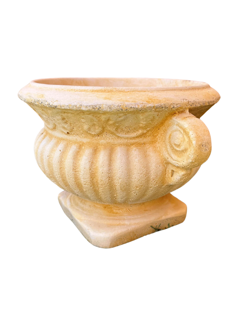 Vaso Fabio Anticato Giallo - Notaro Manufatti