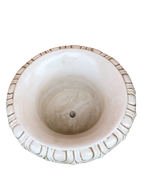 Vaso Ciano Anticato Beige - Notaro Manufatti