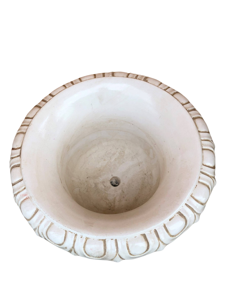 Vaso Ciano Anticato Beige - Notaro Manufatti
