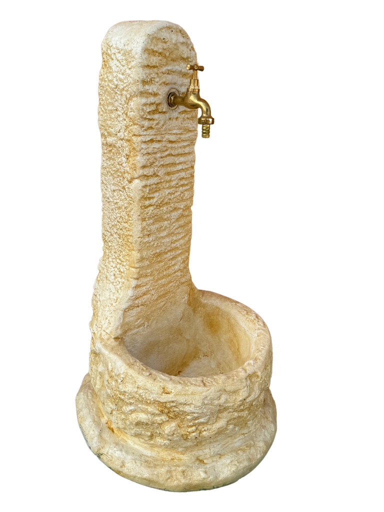Fontana a Colonna Elodie Anticata Gialla - Notaro Manufatti