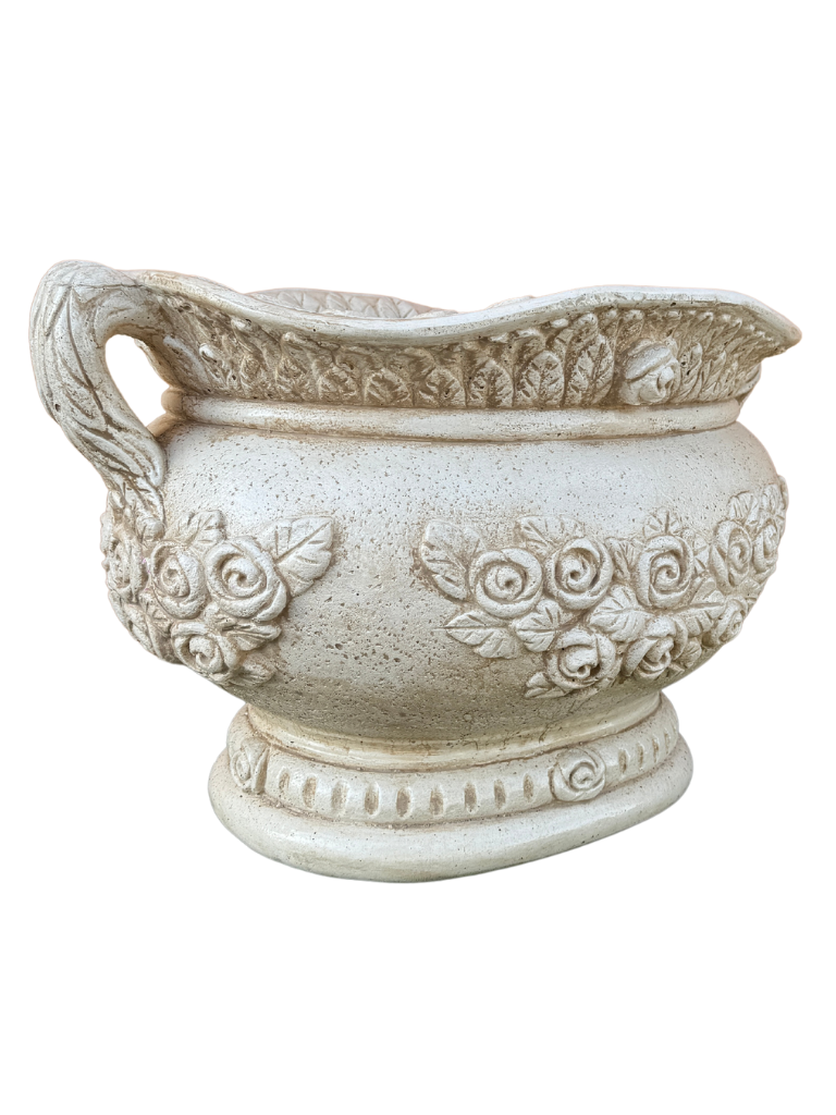 Vaso Sofi' Ovale Anticato Beige - Notaro Manufatti