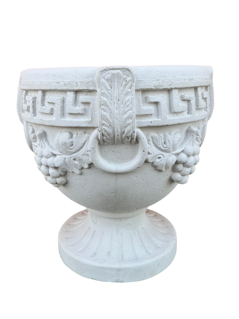 Vaso Bacco In Cemento - Bianco - Notaro Manufatti