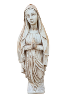 Madonna Lourdes 80 cm Anticata Marrone - Notaro Manufatti