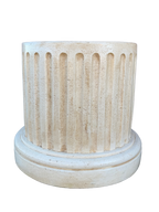 Base Aurea Tonda Gigante Anticata Beige - Notaro Manufatti