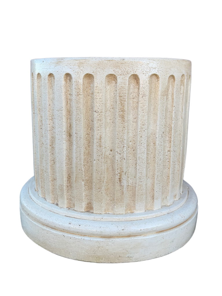Base Aurea Tonda Gigante Anticata Beige - Notaro Manufatti