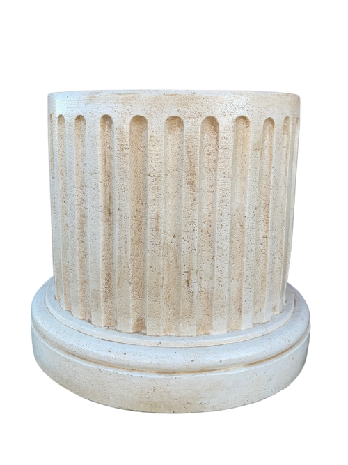 Base Aurea Tonda Gigante Anticata Beige - Notaro Manufatti