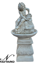 Fontana Ekinops completa di Base Anticata Beige