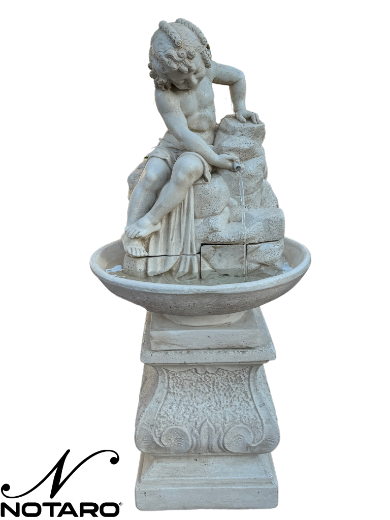 Fontana Ekinops completa di Base Anticata Beige - Notaro Manufatti