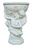 Porta Vaso Amore e Psiche - Bianco - Notaro Manufatti