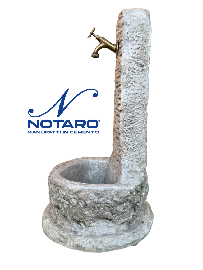 Fontana a Colonna Elodie Anticata Grigia - Notaro Manufatti