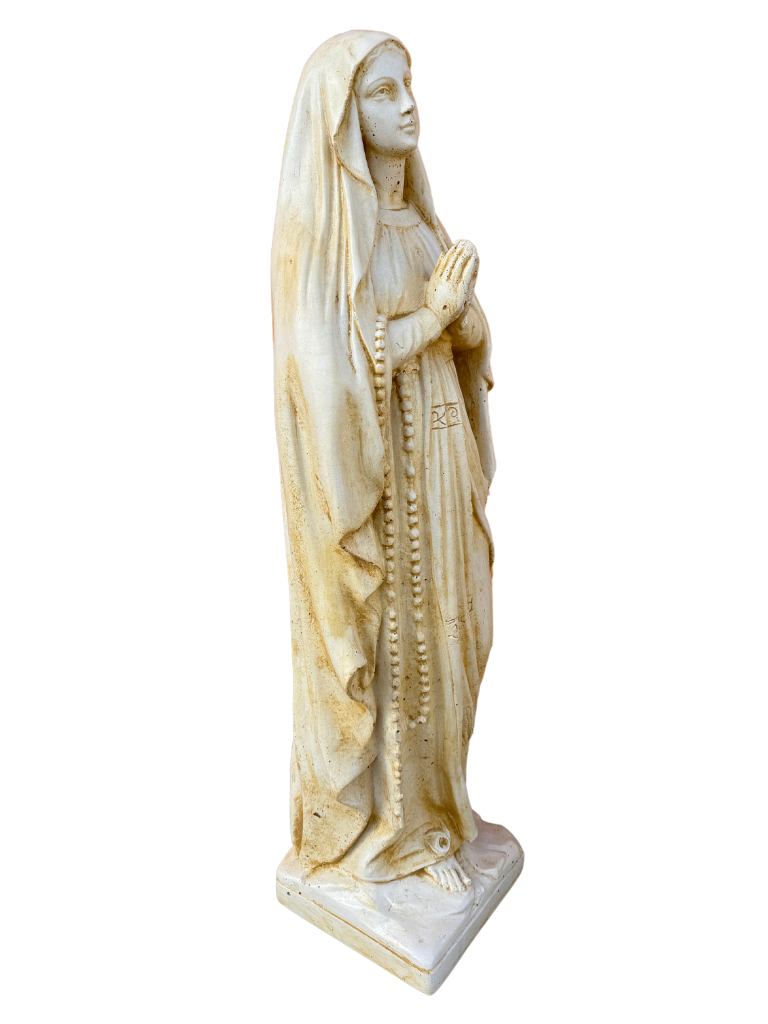 Madonna Lourdes 80 cm Anticata Gialla - Notaro Manufatti