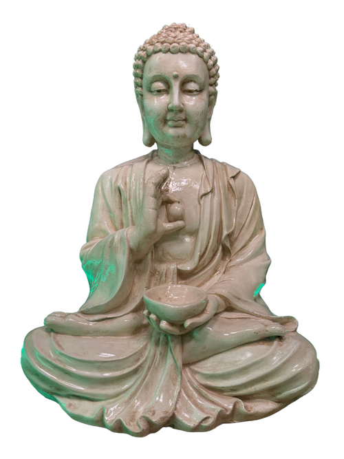 Buddha Gigante Anticato Beige - Notaro Manufatti