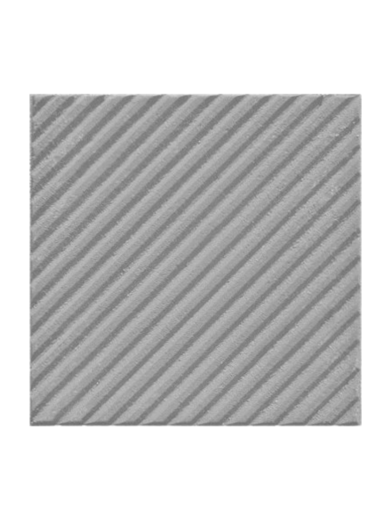Mattone da marciapiede modello "Rigato Diagonale" Grigio - Notaro Manufatti