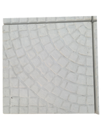 Set di 4 Mattoni per Ombrellone cm. 50x50 - Bianco - Notaro Manufatti