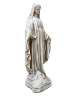 Madonna Immacolata Miracolosa in Cemento H40 Anticata Marrone - Notaro Manufatti