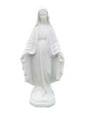 Madonna Immacolata Miracolosa in Cemento H47 - Bianco - Notaro Manufatti