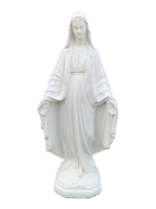 Madonna Immacolata Miracolosa in Cemento H47 - Bianco - Notaro Manufatti