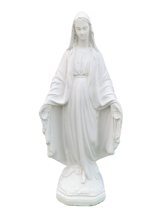 Madonna Immacolata Miracolosa in Cemento H47 - Bianco - Notaro Manufatti