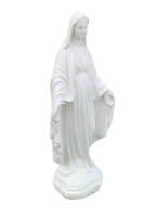 Madonna Immacolata Miracolosa in Cemento H47 - Bianco - Notaro Manufatti