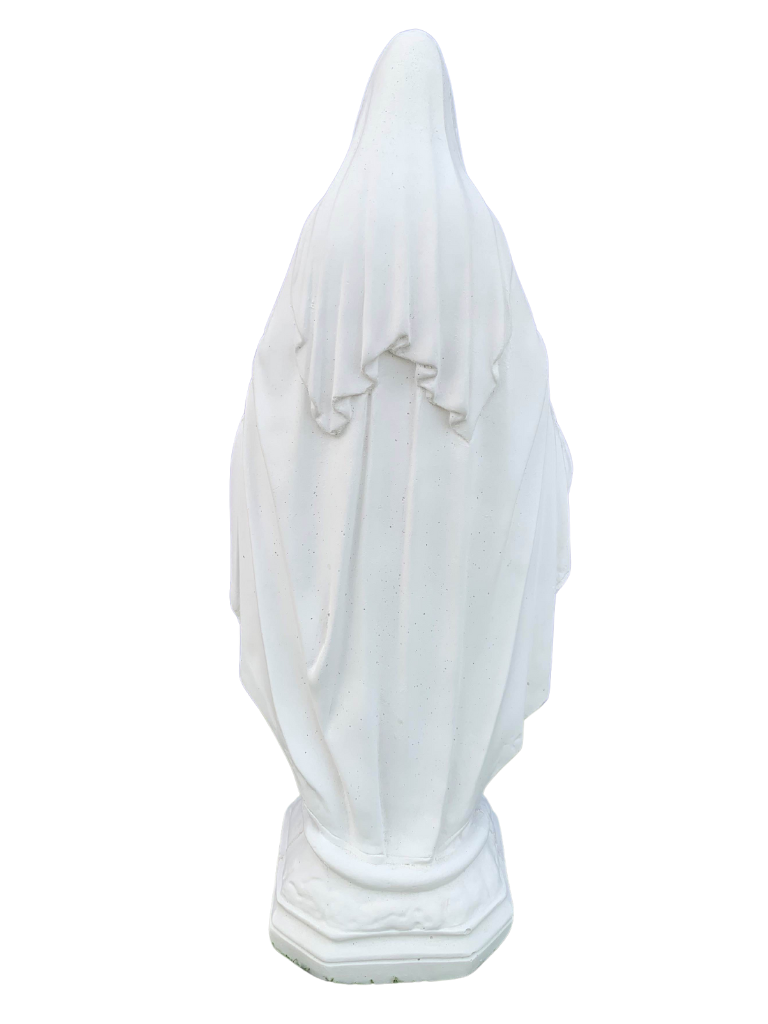 Madonna Immacolata Miracolosa in Cemento H47 - Bianco - Notaro Manufatti