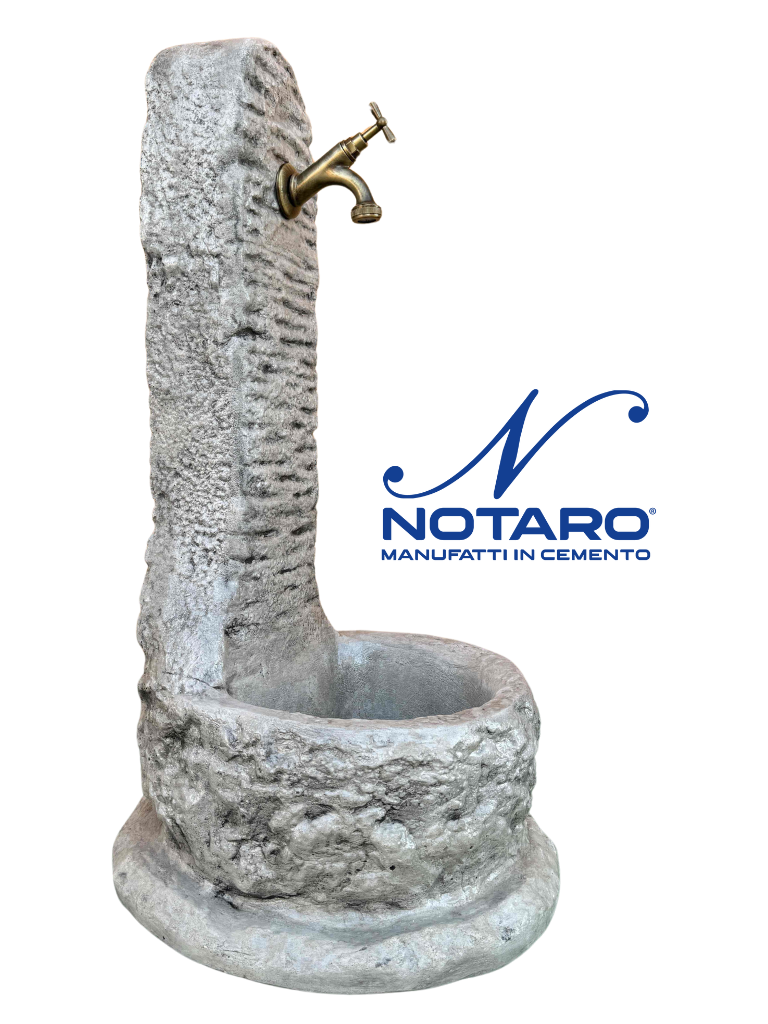 Fontana a Colonna Elodie Anticata Grigia - Notaro Manufatti
